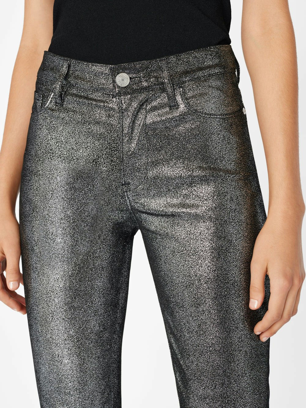 leather jean waist view